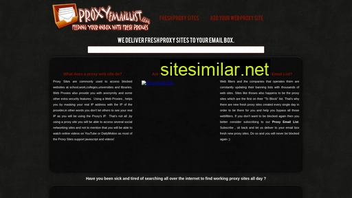 proxyemaillist.com alternative sites