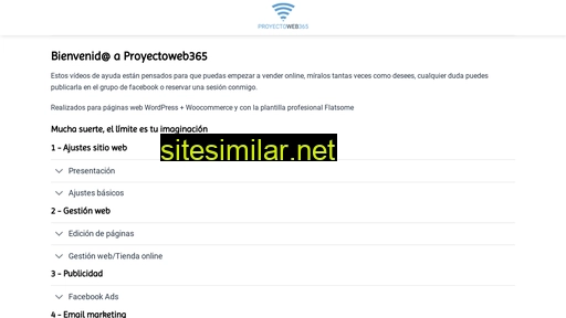 Proyectoweb365 similar sites