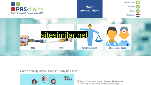 prsclinics.com alternative sites