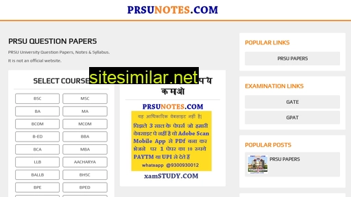 prsunotes.com alternative sites