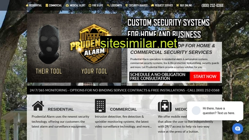 prudentialalarms.com alternative sites