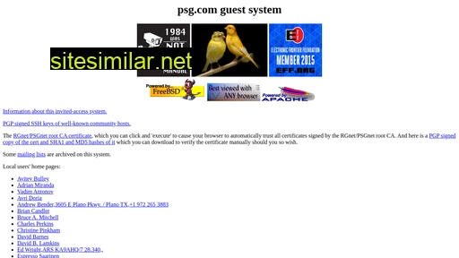 psg.com alternative sites