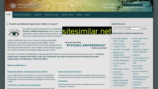 Psychic-experiences similar sites