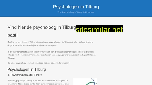 psychologentilburg.com alternative sites