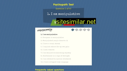 psychopathtest.com alternative sites
