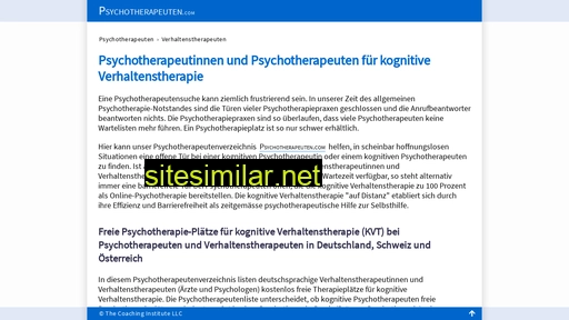 psychotherapeuten.com alternative sites