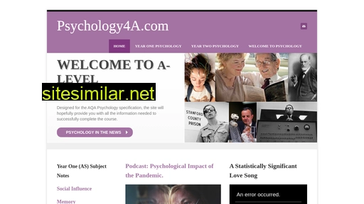 Psychology4a similar sites