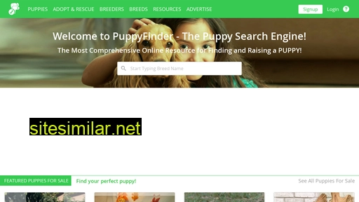 puppyfinder.com alternative sites