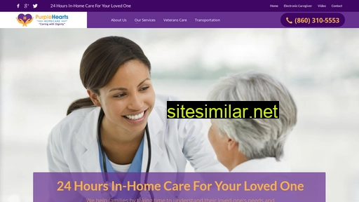 Purpleheartshomecare similar sites