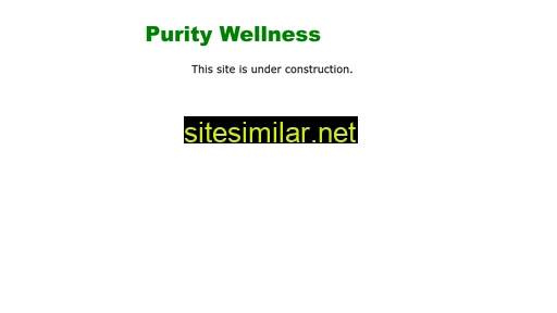 puritywellness.com alternative sites