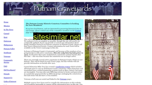 putnamgraveyards.com alternative sites