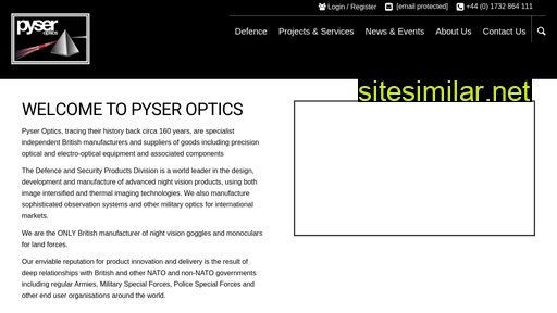 pyseroptics.com alternative sites