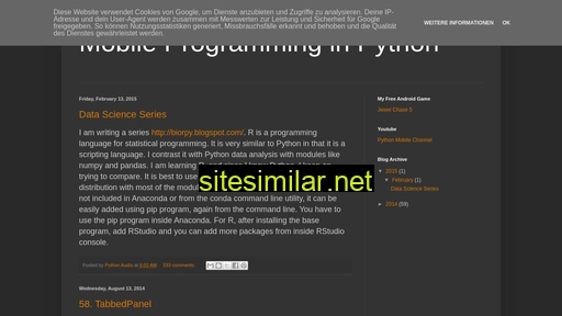 Pythonmobile similar sites