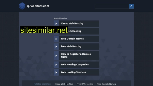 Q7webhost similar sites
