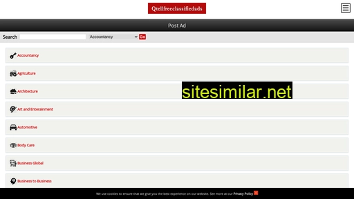 Qtellfreeclassifiedads similar sites