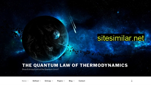 Quantum-law-of-thermodynamics similar sites