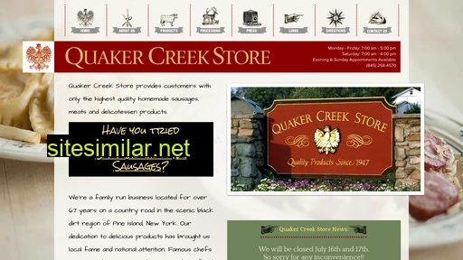 quakercreekstore.com alternative sites