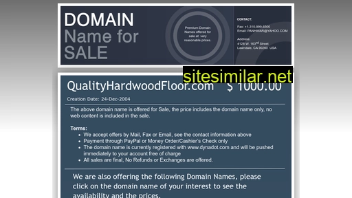 qualityhardwoodfloor.com alternative sites