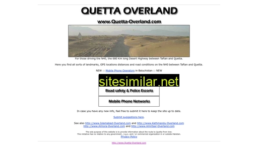quetta-overland.com alternative sites