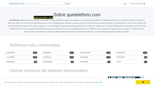 quetelefono.com alternative sites