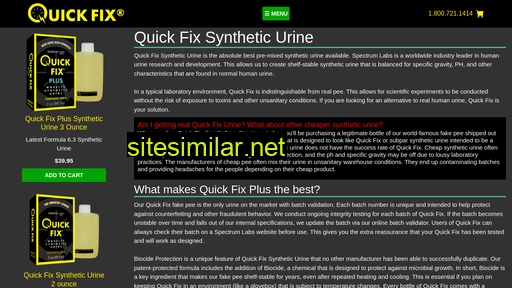 quickfixurine.com alternative sites