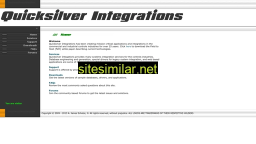 Quicksilverintegrations similar sites
