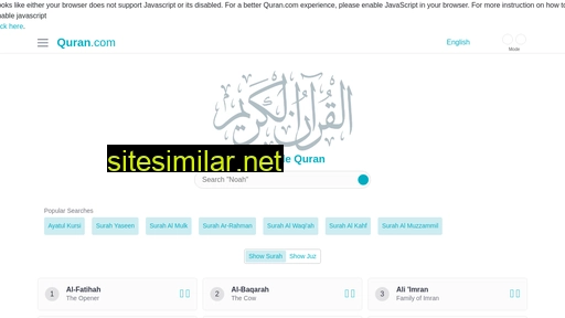 Quran similar sites