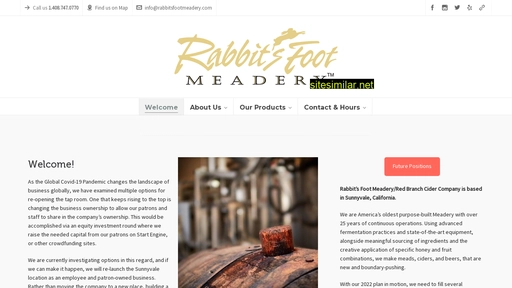 rabbitsfootmeadery.com alternative sites