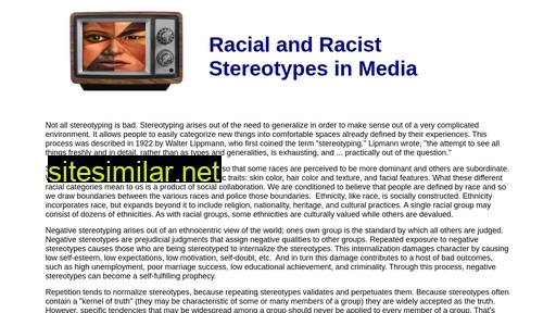 Racist-stereotypes similar sites