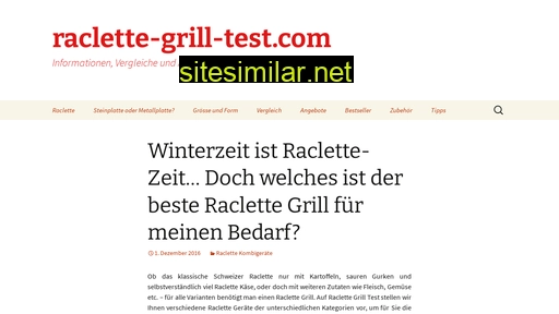 Raclette-grill-test similar sites