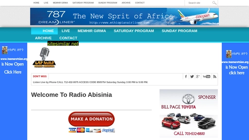 radioabisinia.com alternative sites
