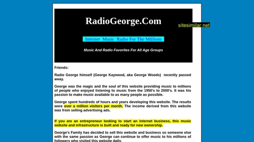 radiogeorge.com alternative sites