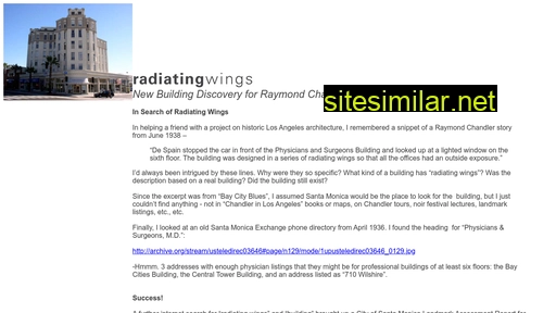 radiatingwings.com alternative sites