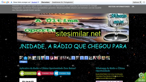 radioaultimaoportunidade.blogspot.com alternative sites