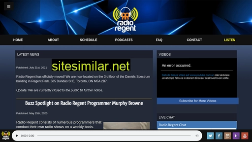 radioregent.com alternative sites