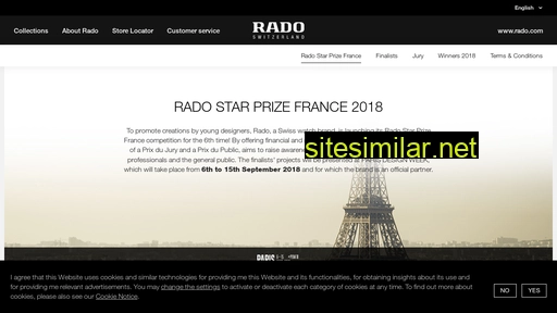 radostarprize.rado.com alternative sites