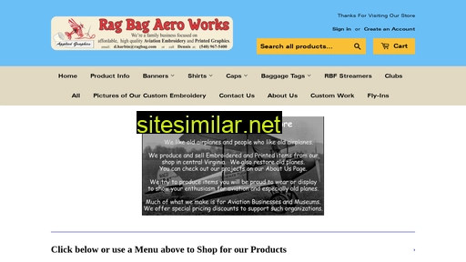 rag-bag-aero-works.myshopify.com alternative sites