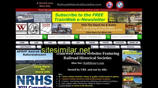 railroadhistoricalsocieties.com alternative sites