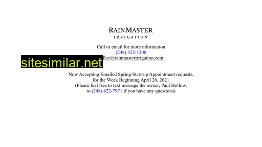 rainmasterirrigation.com alternative sites