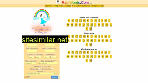 rainwords.com alternative sites