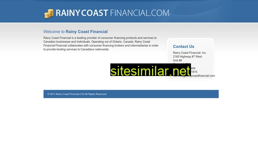 rainycoastfinancial.com alternative sites