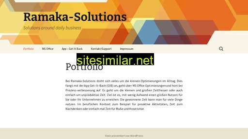 Ramaka-solutions similar sites