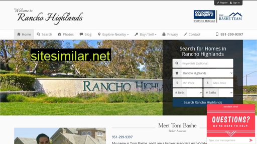 ranchohighlandstemecula.com alternative sites