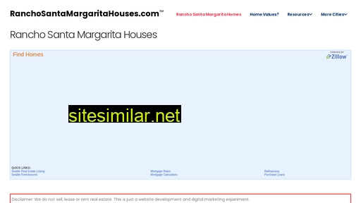 ranchosantamargaritahouses.com alternative sites