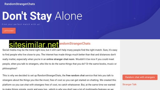 randomstrangerchats.com alternative sites