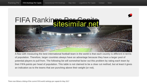 Rankingper similar sites