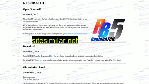 rapidbatch.com alternative sites