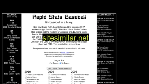 rapidstatsbaseball.com alternative sites