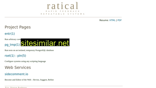 Raticalsoftware similar sites