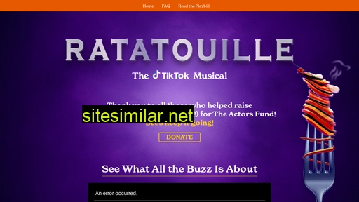 ratatousical.com alternative sites
